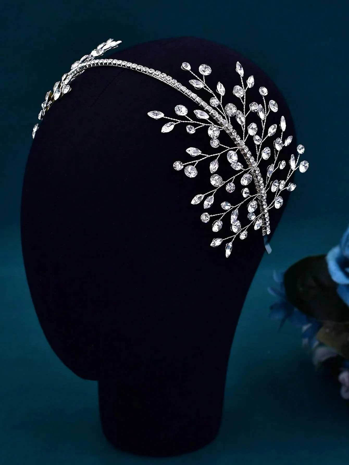 1pc Rhinestone Bridal Headband, Luxury Wedding Headpiece