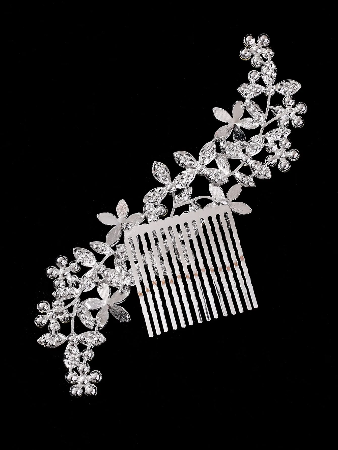 1pc Women's High-Grade Heavy-Duty Hair Comb With Rhinestones Elegant Boho Tiaras