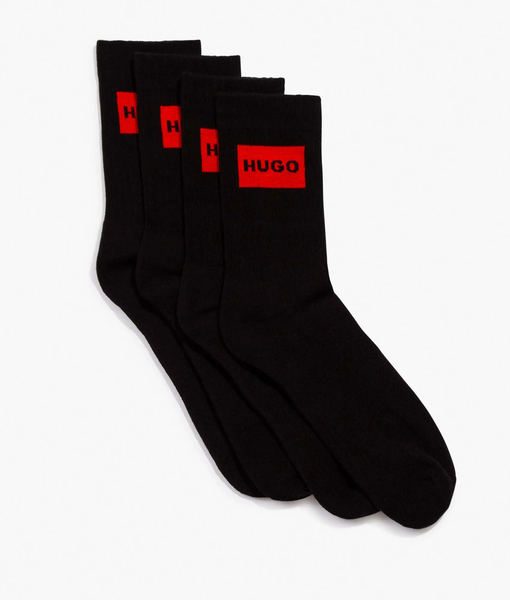 2 Pack Rib Label Socks