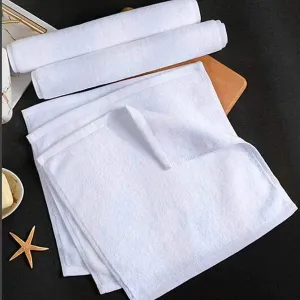 6pcs White face towels