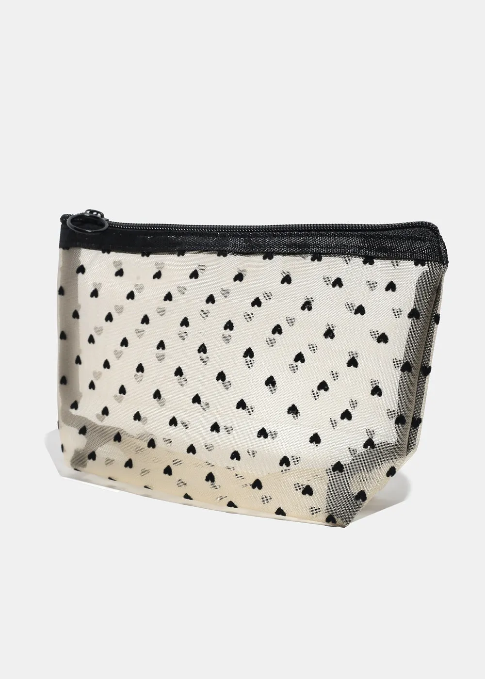 a2o Lab Makeup Pouch - Black Hearts