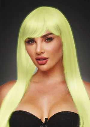 Amber Glow In The Dark Wig