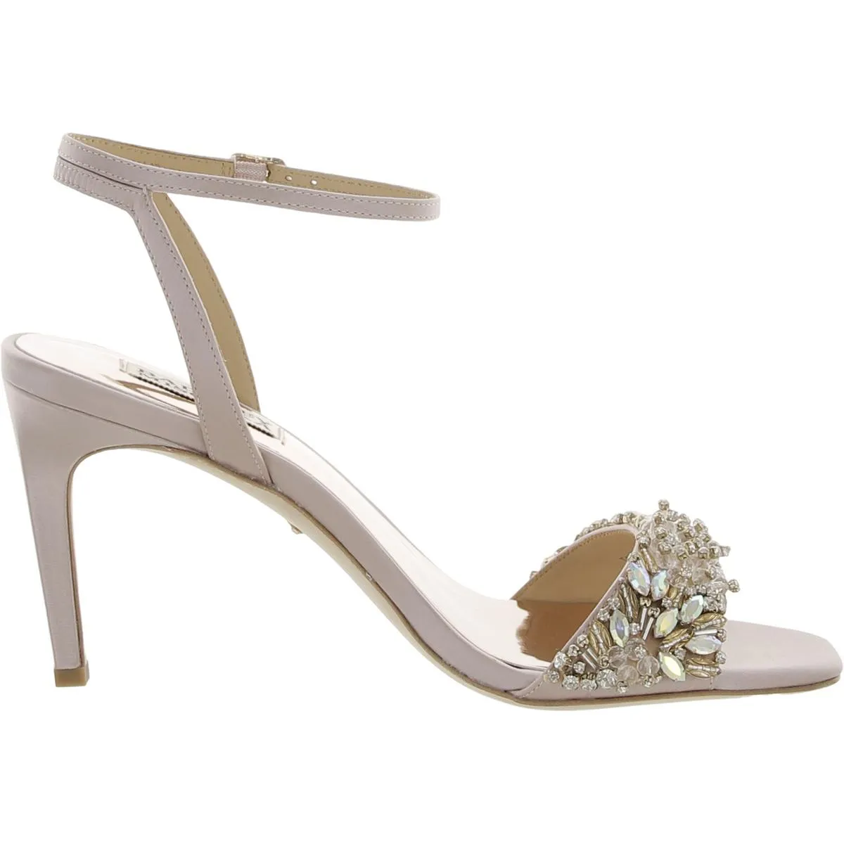 Badgley Mischka Womens Rider Jeweled Heels