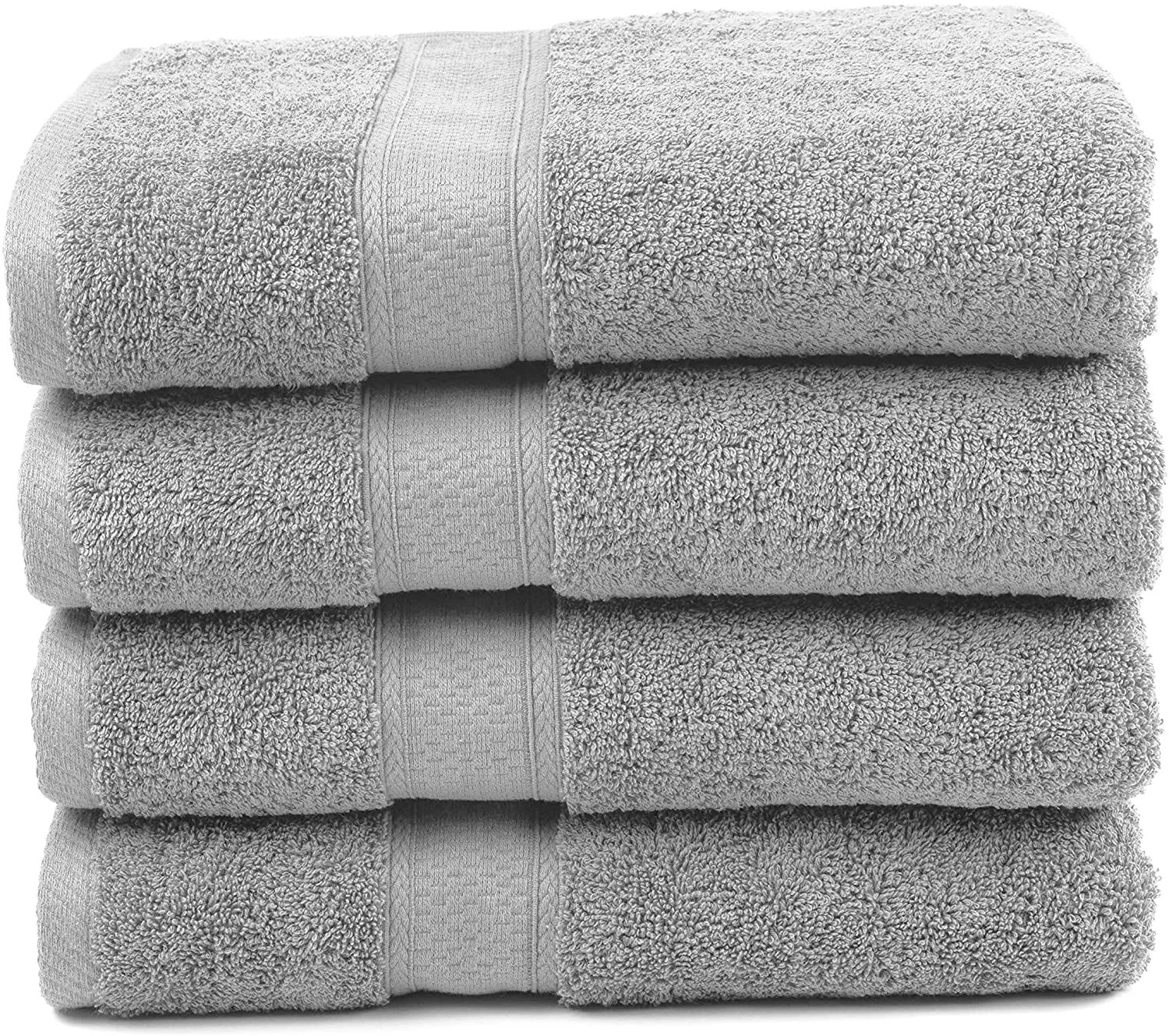 Bamboo Cotton Bath Towels - Natural, Ultra Absorbent and Eco-Friendly 30" X 52"