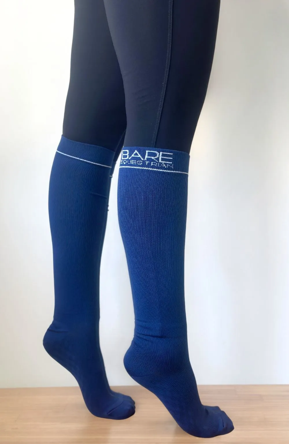 BARE Compression Sock - Logo - Navy Adults