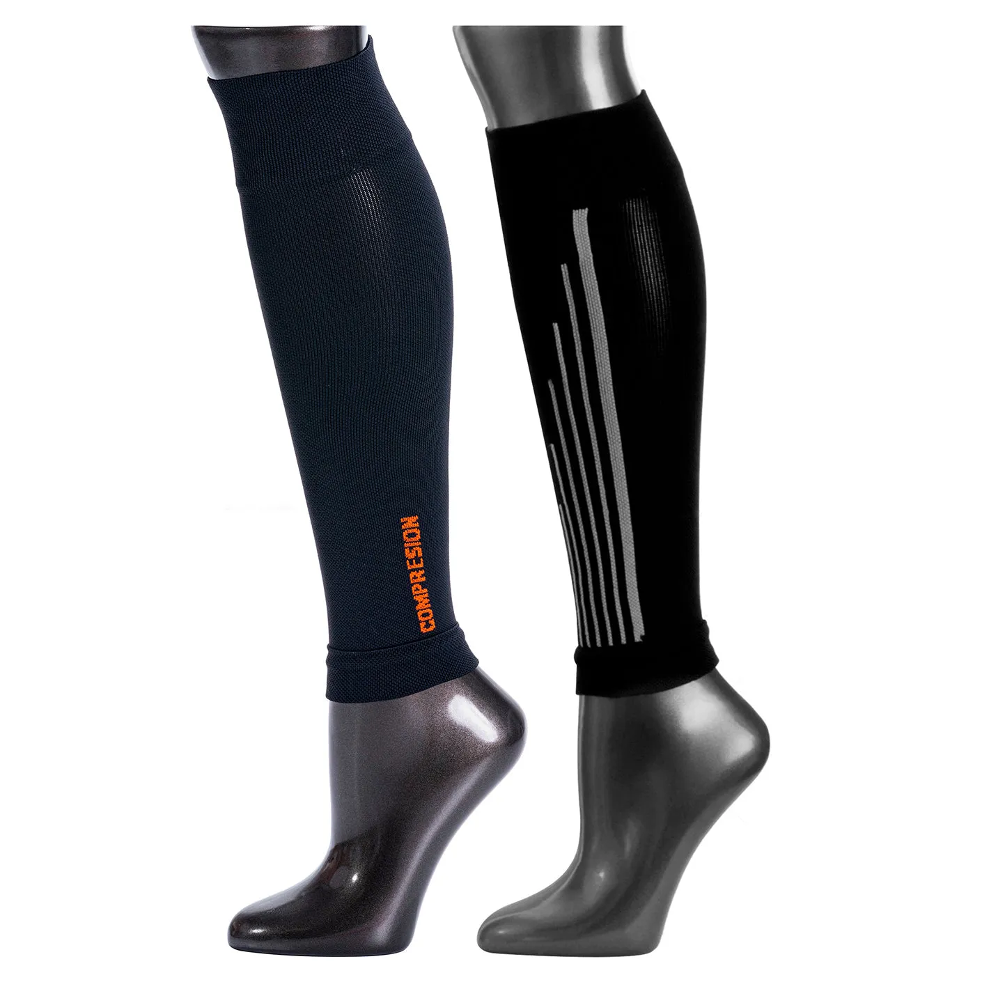 Be Shapy 2 Pack Calf Compression Unisex Athletic Sports Socks