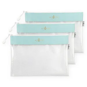 Blue Zip 'n' Stash Pouches Bundle (3 pcs)