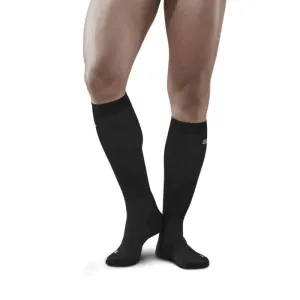 CEP Men's Infrared Recovery Socks Tall - Black/Black