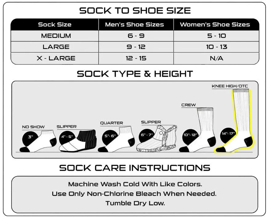 Compression Socks For Women and Men, Over the Calf Graduated Compression 8-15 mmHg 20-30 mmHg