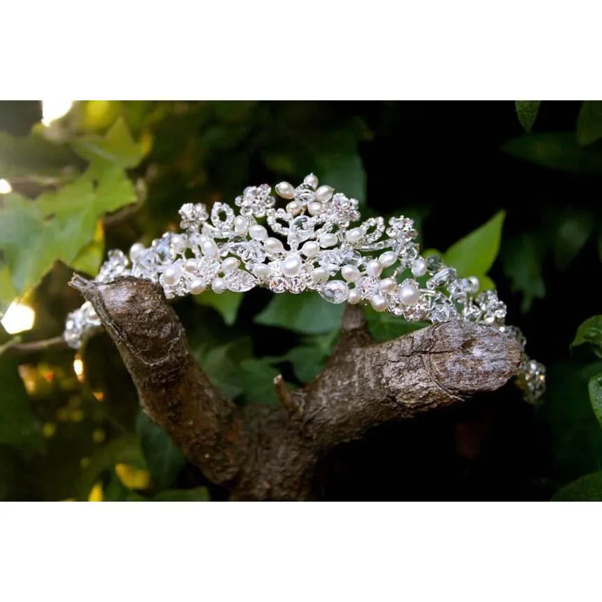 Crystal and Pearl Princess Tiara