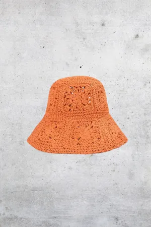 Floral Orange Bucket Hat