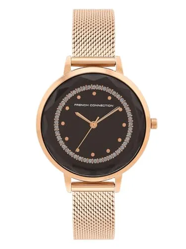 French Connection Analog Black Dial Women's Watch-FCC02RGM-B