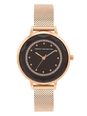 French Connection Analog Black Dial Women's Watch-FCC02RGM-B