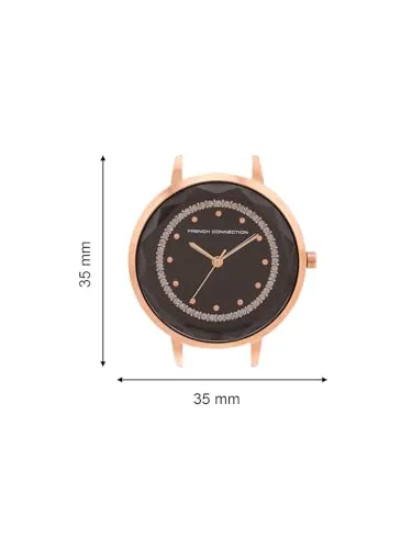 French Connection Analog Black Dial Women's Watch-FCC02RGM-B