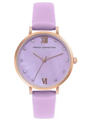 French Connection Analog Purple Dial Women's Watch-FCN00065A