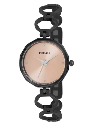 French Connection Analog Rose Gold Dial Women's Watch-FK00027F