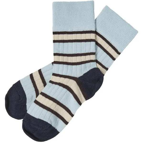 FUB Cloud/Mulberry 2-pack Two Tone Striped Socks