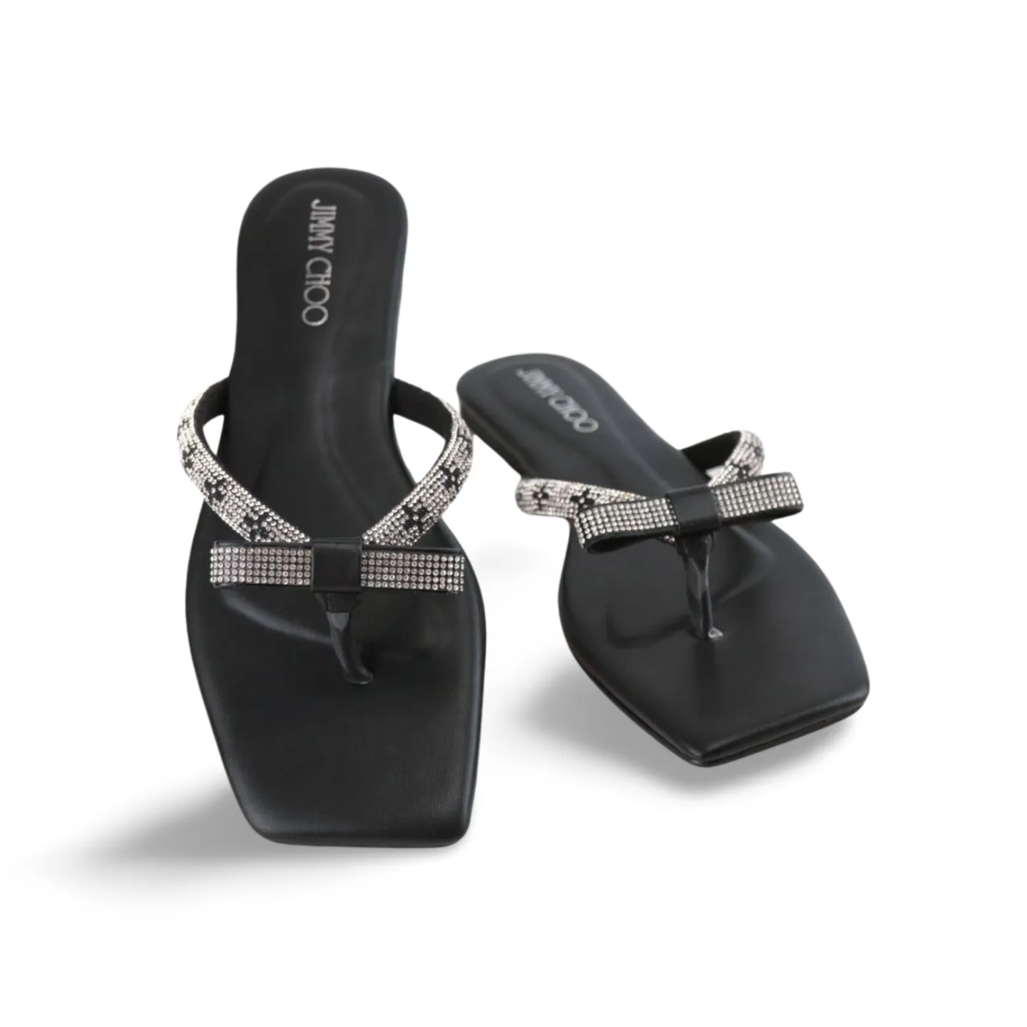 Glamorous Flip Flops with Crystal Embellishments