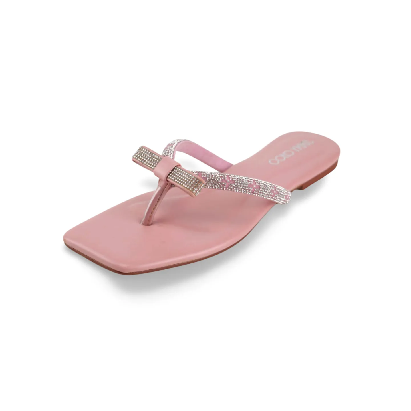 Glamorous Flip Flops with Crystal Embellishments