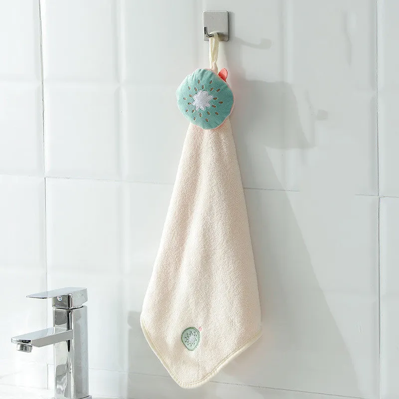 Hand Towels Can Be Hung Cartoon Absorbent Towels Bathroom Housework Cleaning