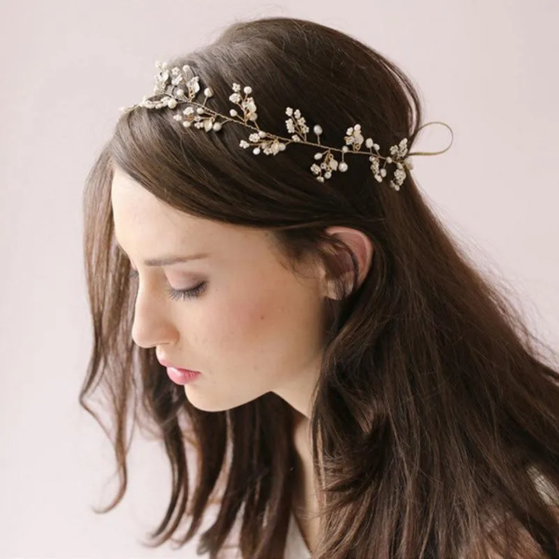 Handcrafted Pearl Bridal Headpiece