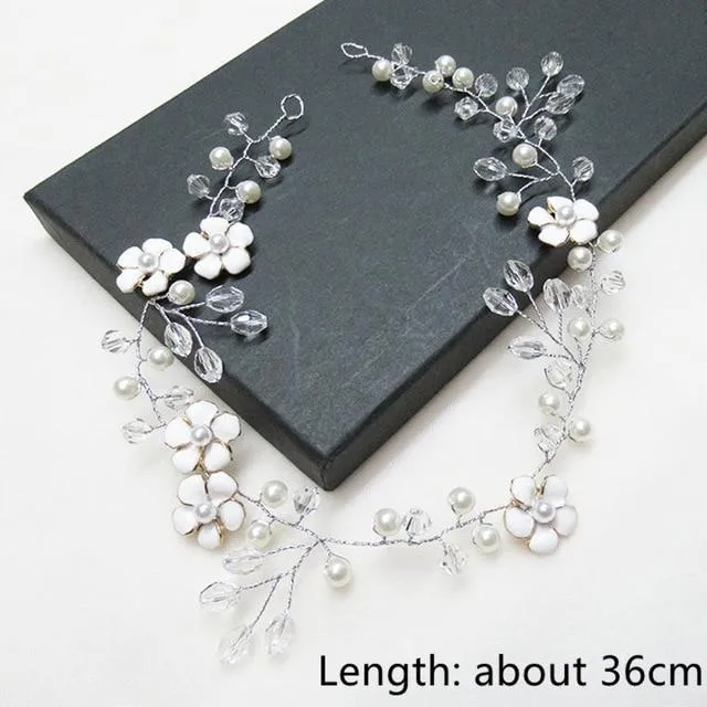 Handcrafted Pearl Bridal Headpiece