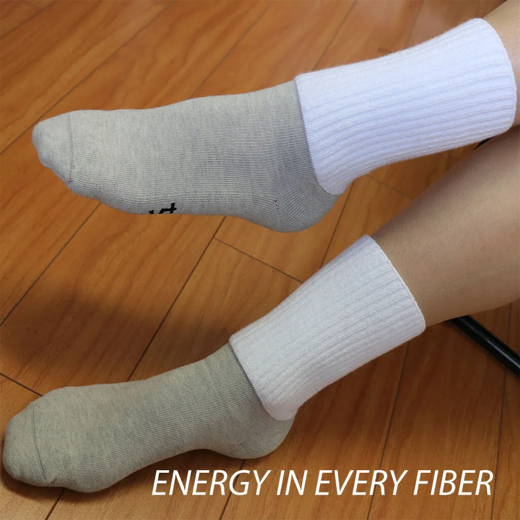 Infrared Dry Energy Socks Med Crew White