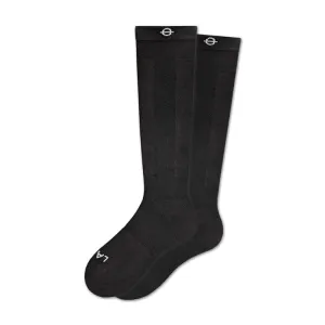 LASSO KNEE HIGH COMPRESSION SOCKS BLACK