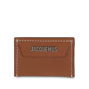 Le Porte Carte Meunier Leather Card Holder in Light Brown 2