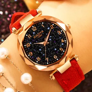 Leather Strap Luxury Women Watches