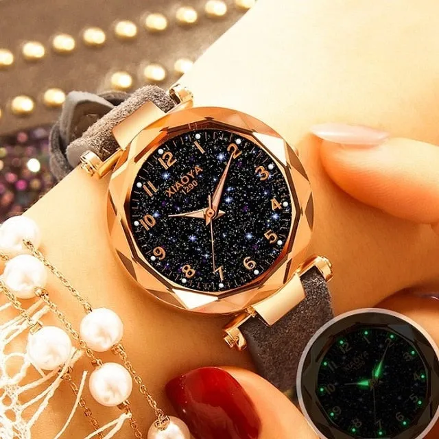 Leather Strap Luxury Women Watches