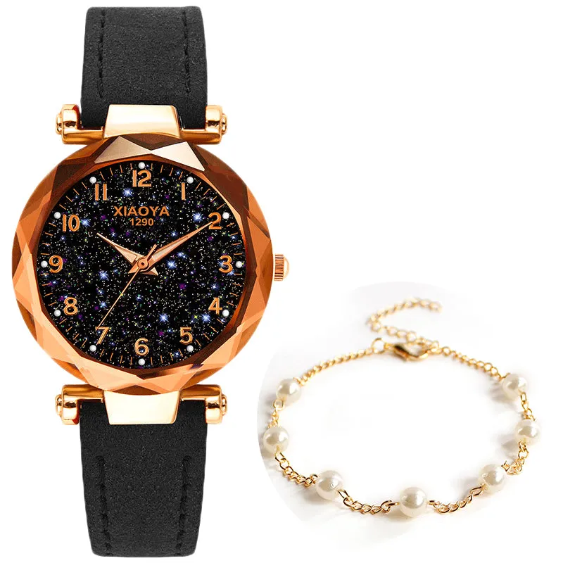 Leather Strap Luxury Women Watches