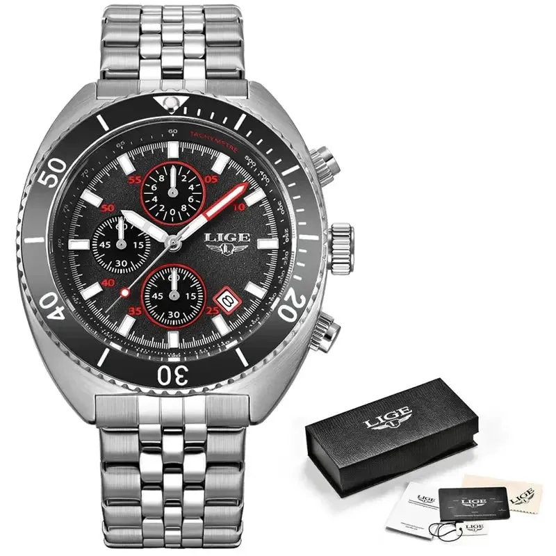 LIGE Men's Luxury Quartz Watch