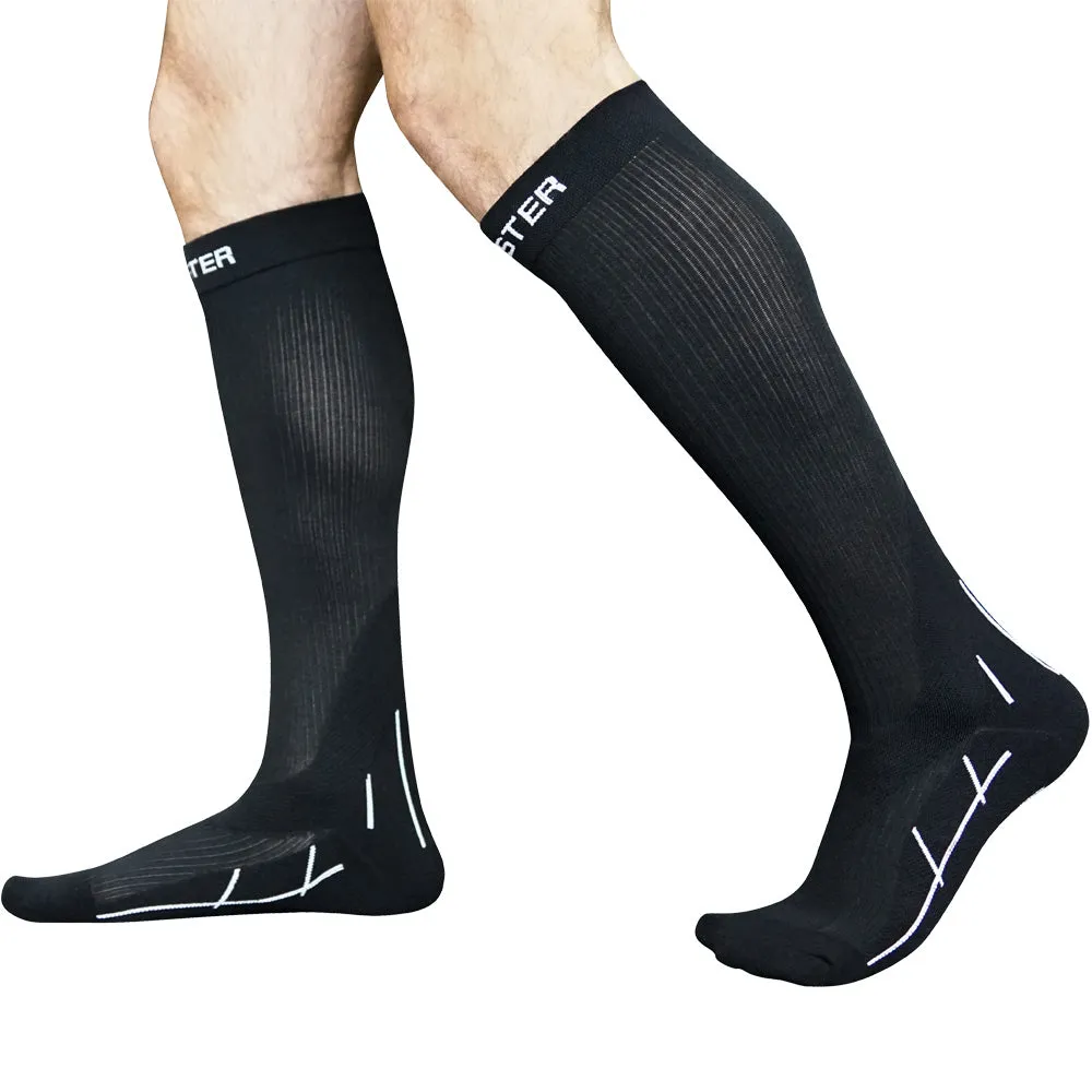 Meister Graduated 20-25mmHg Compression Socks (Pair) - Black