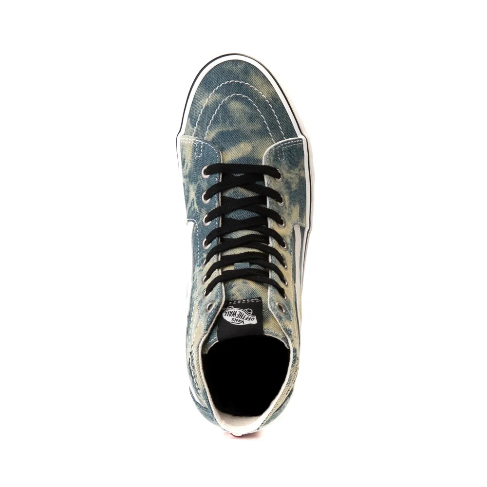 Men's Denim Embroidery SK8-Hi Tapered - Denim Blue/Olive/White