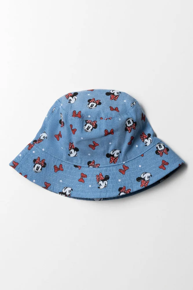 Minnie Mouse Bucket Hat Blue