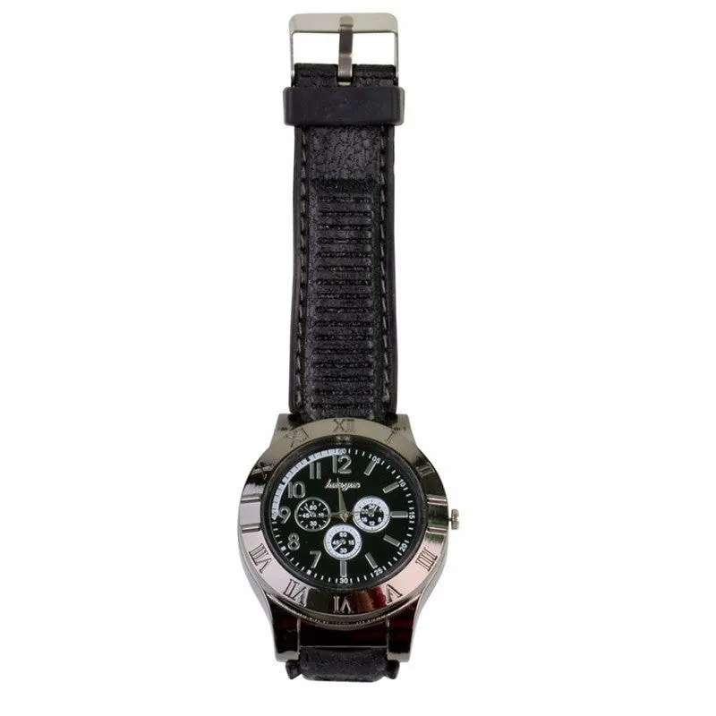 New Military Electronic Lighter Usb Quartz Watch Man Quartz Sports Cigarette Lighter Men Watches