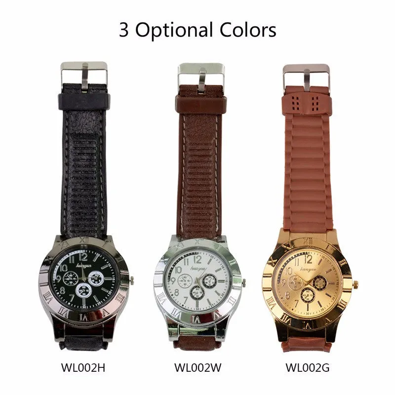 New Military Electronic Lighter Usb Quartz Watch Man Quartz Sports Cigarette Lighter Men Watches