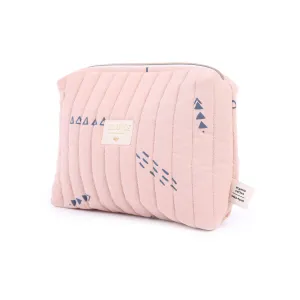 nobodinoz Travel Vanity Case Blue Secrets/Misty Pink