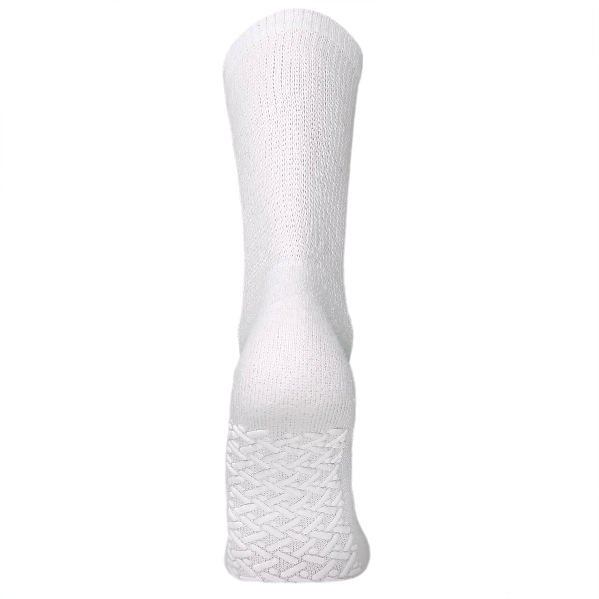 Non-Skid Diabetic Crew Socks with Gripper Bottom