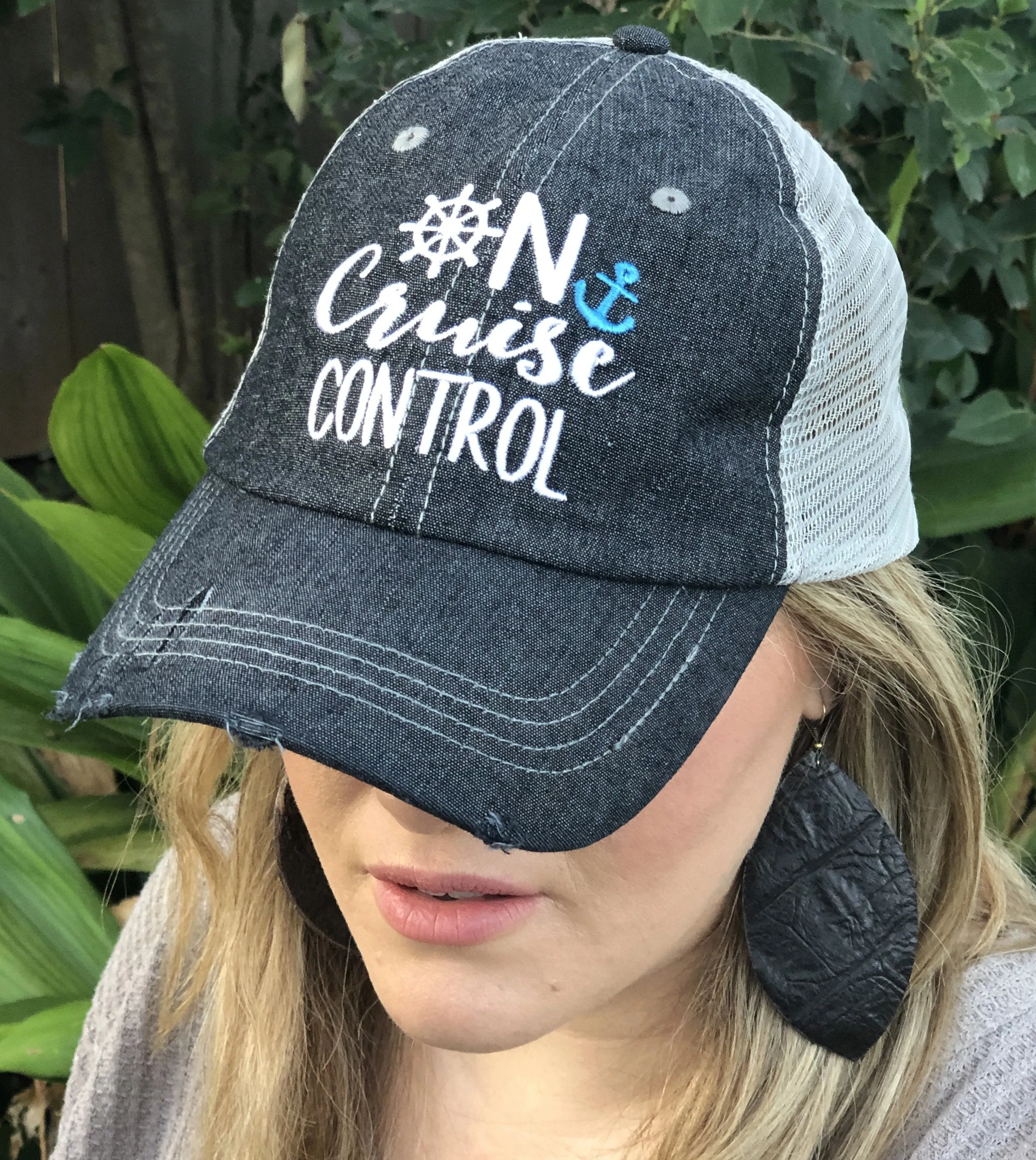 On Cruise Control Distressed Trucker Hat -370