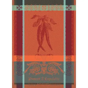 Piment D'Espelette Epices Kitchen Towel 100% Cotton