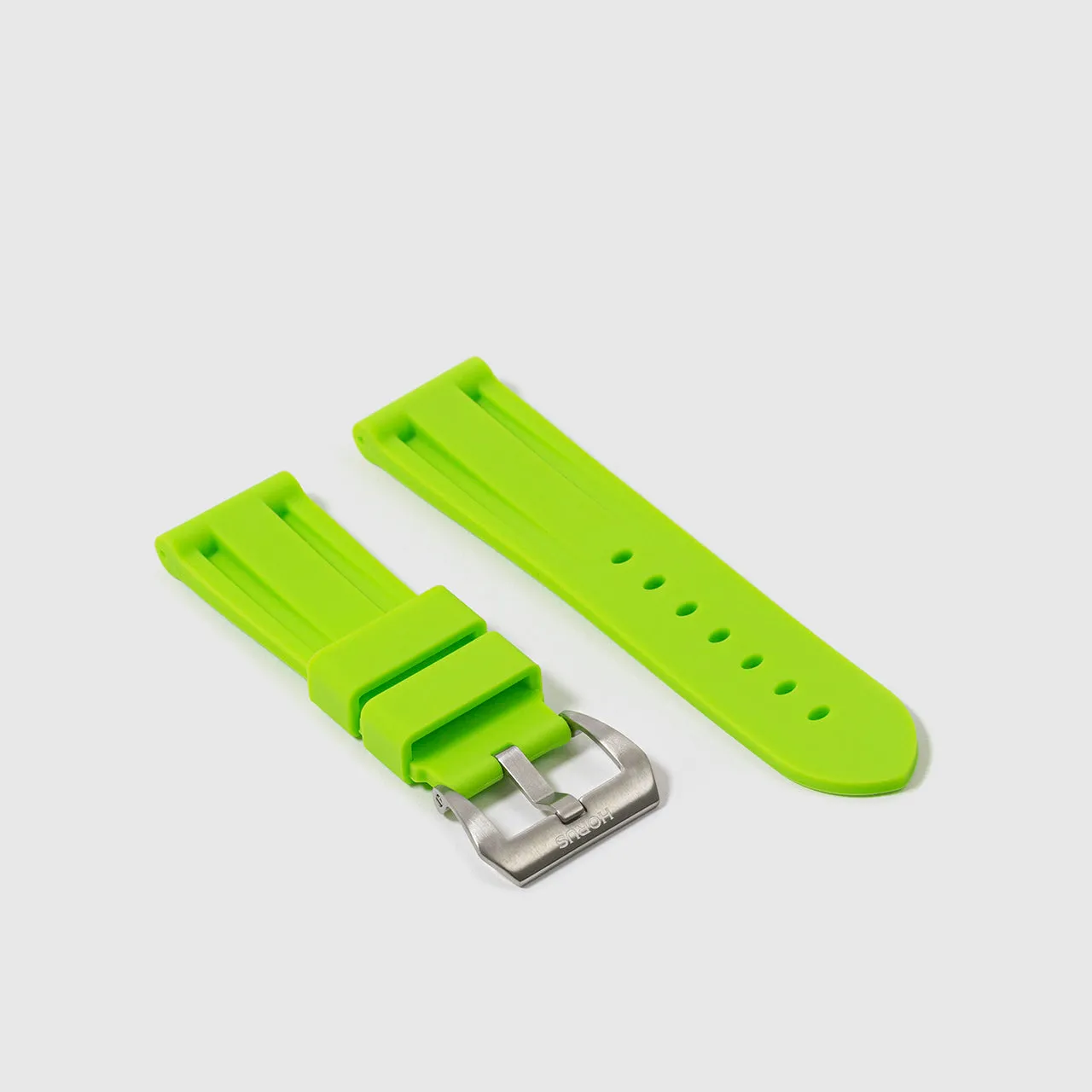 Rubber Strap for Panerai Luminor - Lime Green