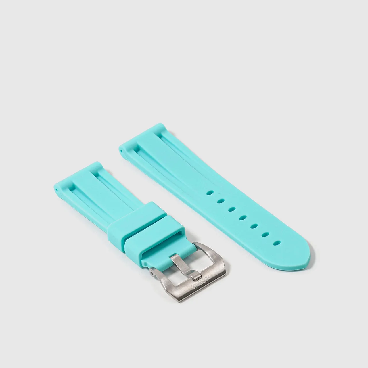 Rubber Strap for Panerai Luminor - Seafoam Blue