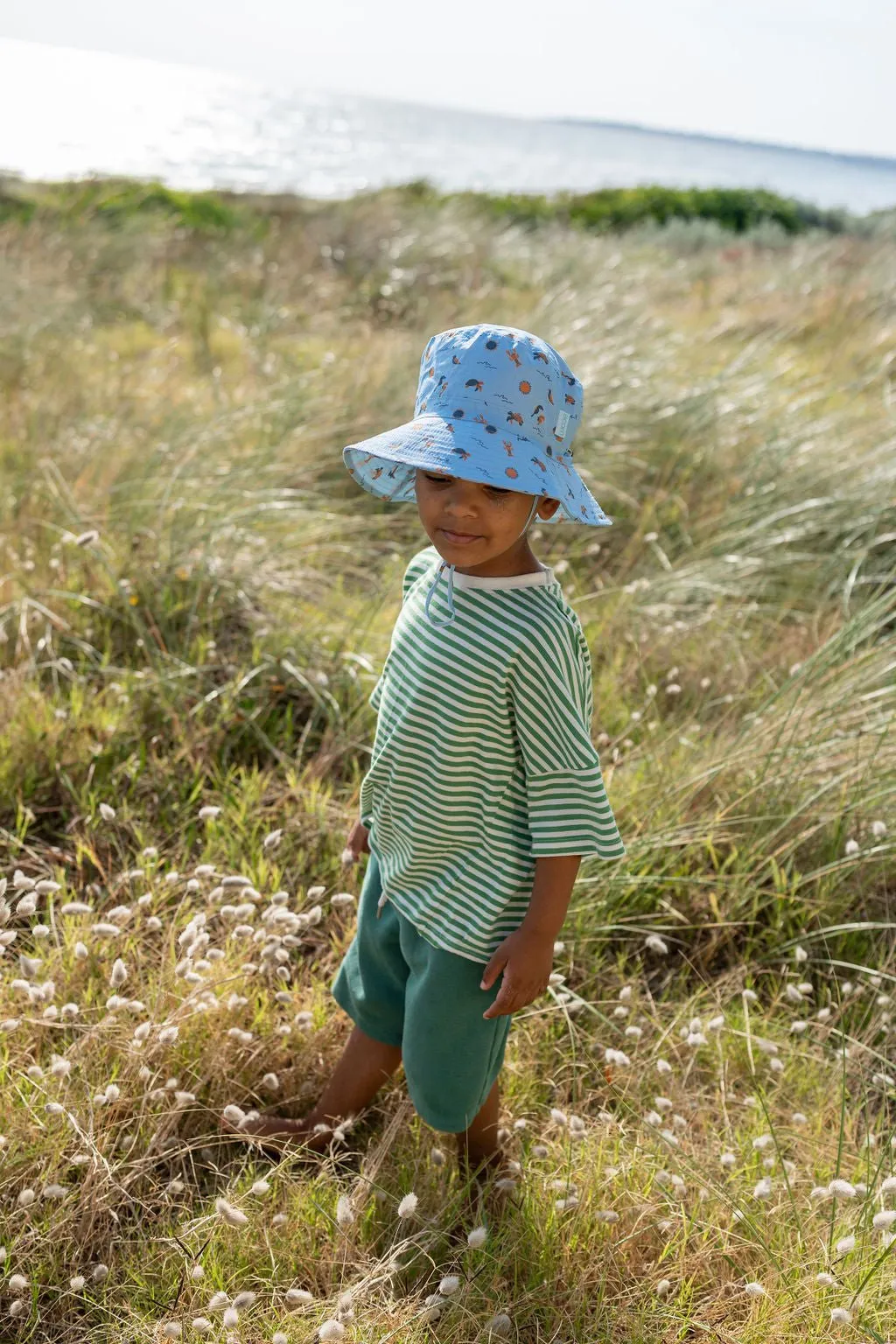 Sea Life Wide Brim Bucket Hat