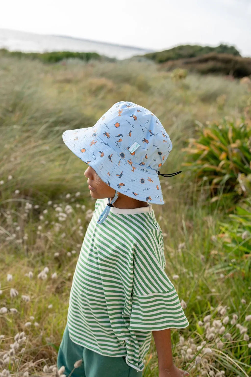 Sea Life Wide Brim Bucket Hat