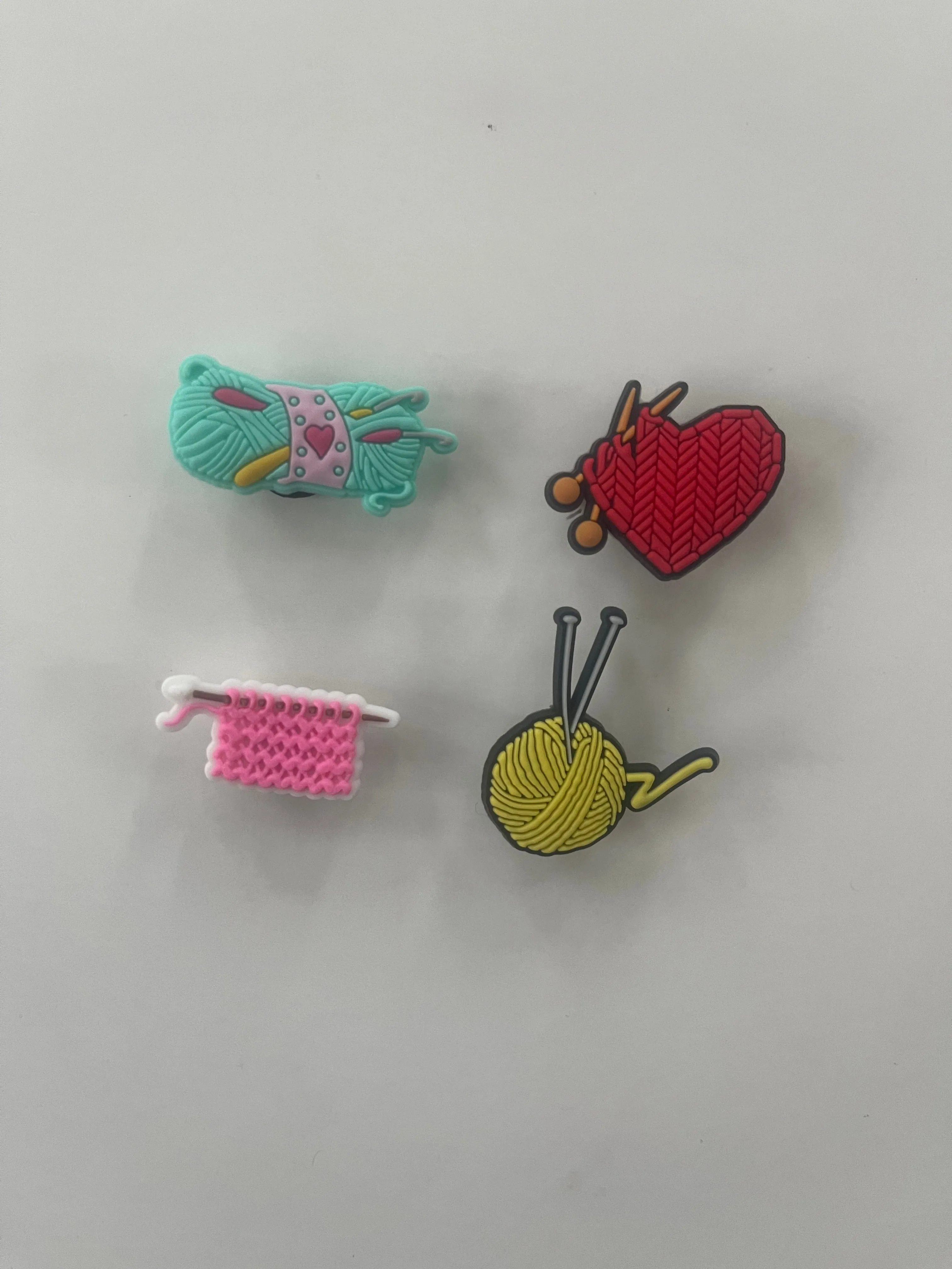 Sewing Cartoon Croc Charms Shoe Charms Decoration 4pcs Set