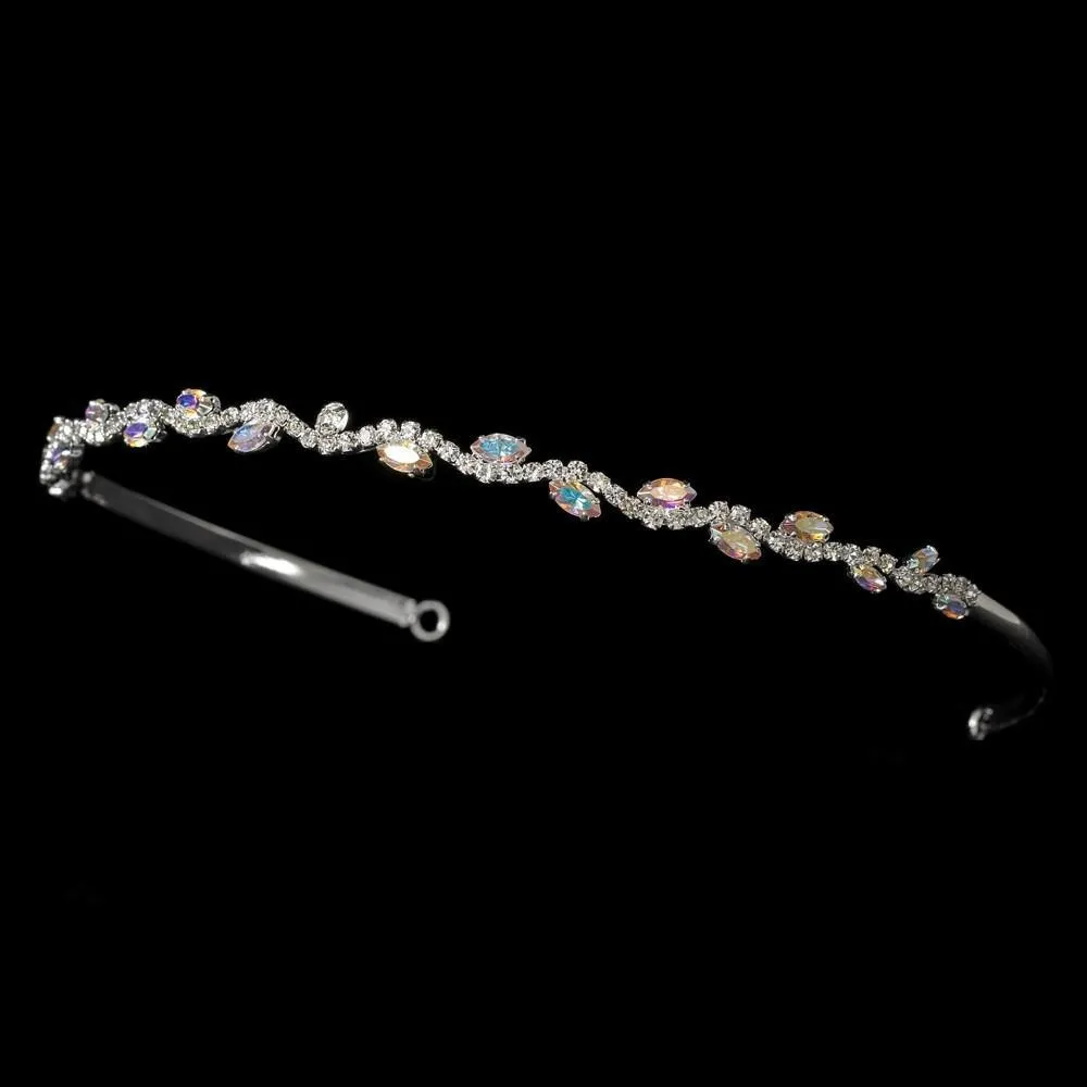 Silver and AB Bridal Cryatal Headband