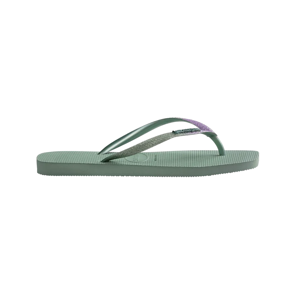 Slim Square Glitter Flip Flops