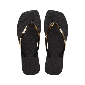 Slim Square Magic Sequin Flip Flops